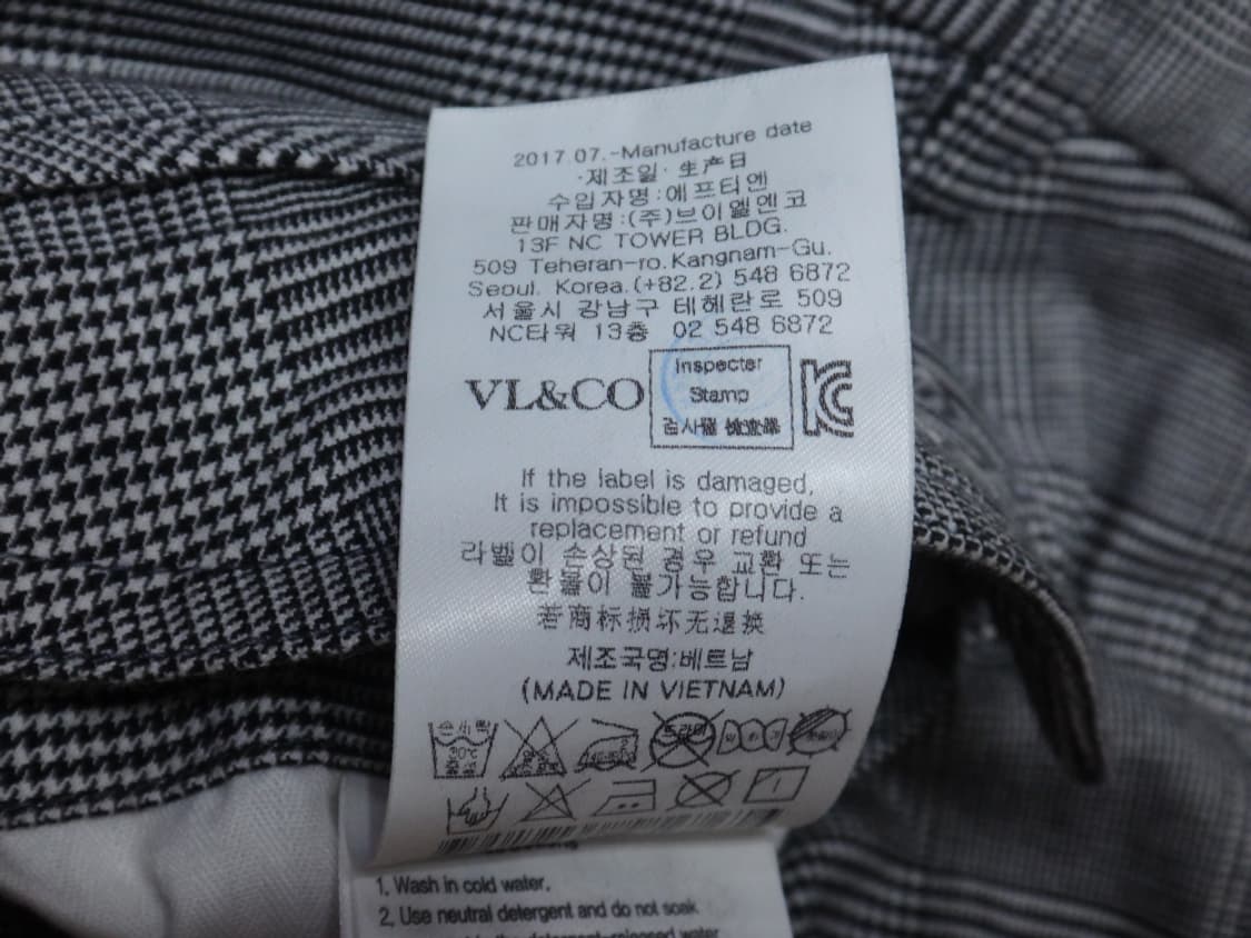 (30인치) 루이까스텔 골프 글렌체크 춘추용 바지 상품이미지10