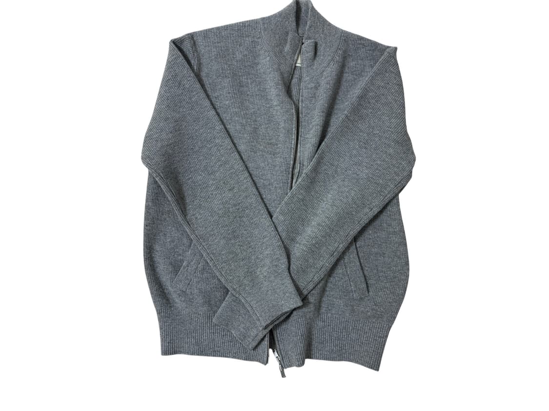 포터리 메리노울 풀집업 니트 멜란지그레이 2사이즈  상품이미지5