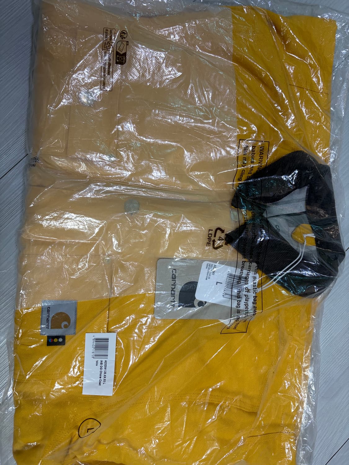 아이앱 x 칼하트wip 초어코트 옐로우 L 상품이미지1