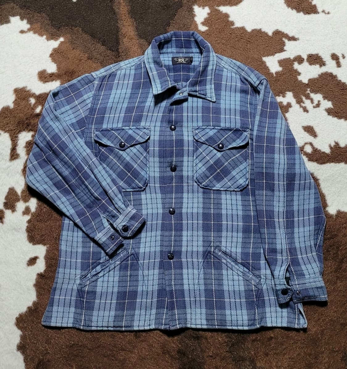 RRL 아우터 & 남방 블루체크(XL) 상품이미지3