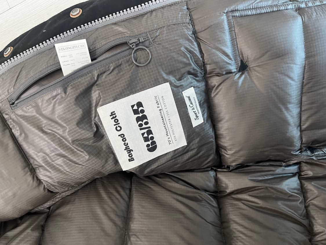 Heritage Floss 헤리티지플로스 덕다운 패딩 상품이미지5