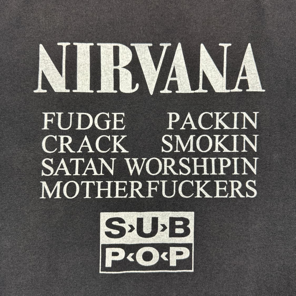 빈티지 90s Nirvana Sup Pop 너바나 롱슬리브 티셔츠 상품이미지5