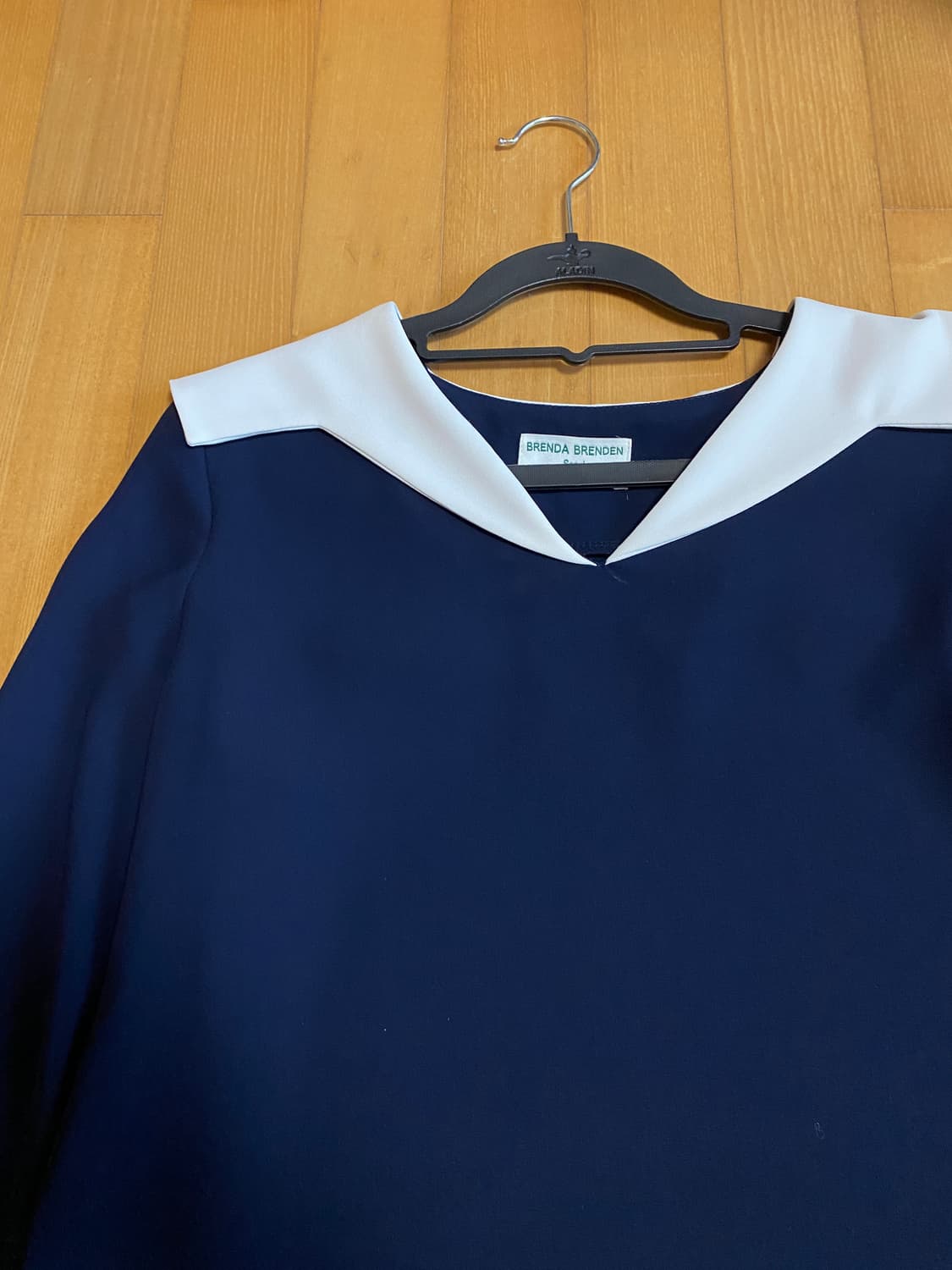 [브렌다브렌든] 카라 원피스 네이비 상품이미지2