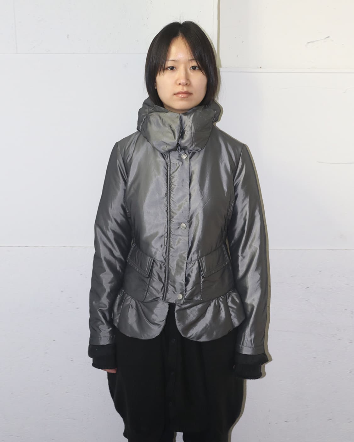 마리떼 프랑소와 저버 메탈릭 실버 푸퍼 자켓 상품이미지1