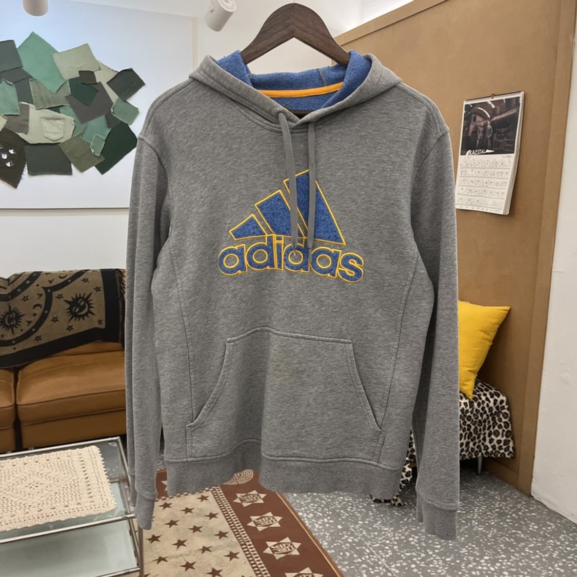 아디다스 빈티지 레트로 00's Y2K 배색 후드티 M C10054 상품이미지3