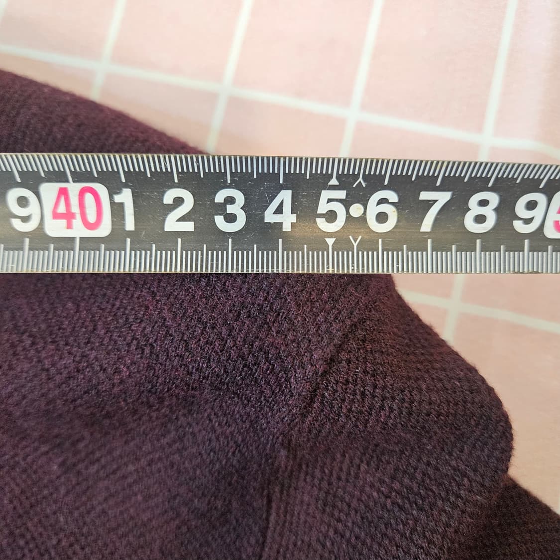 지오지아 캐시미어 라운드넥 긴팔 니트 100 와인색 상품이미지6