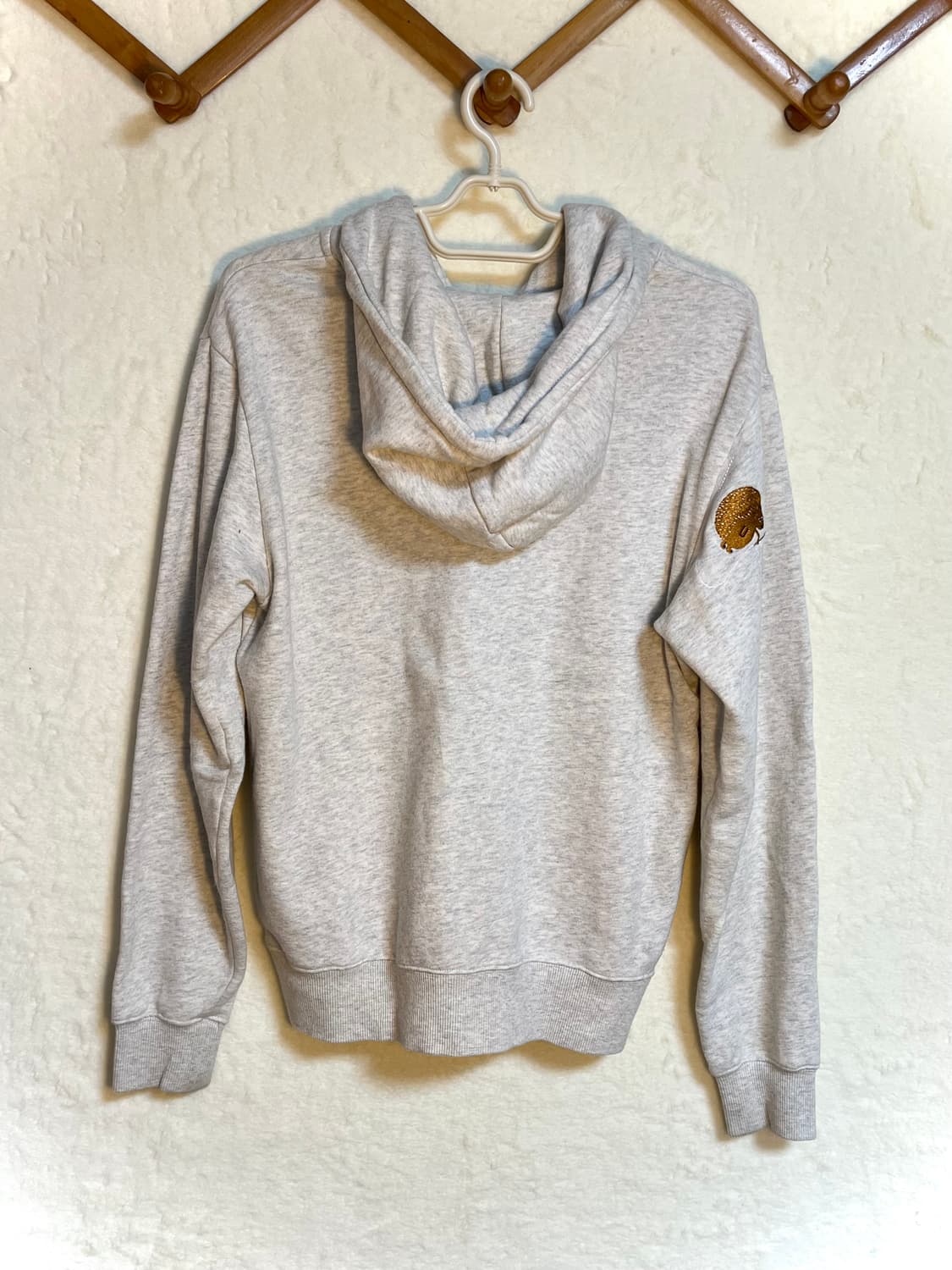 빈티지 자수 패치 후드 집업 고슴도치 상품이미지2