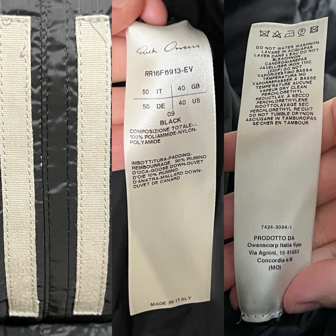 릭오웬스 16FW "MASTODON" 후디드 구스다운 롱패딩 베스트 상품이미지10