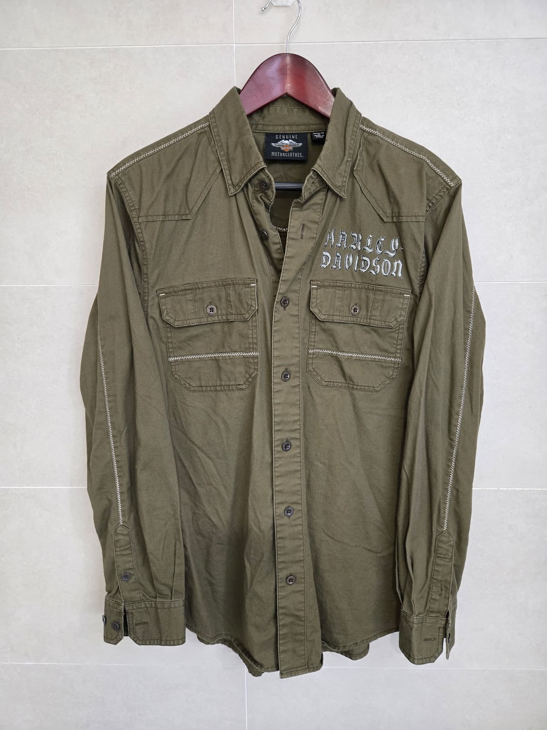 할리데이비슨 카키 셔츠 상품이미지2
