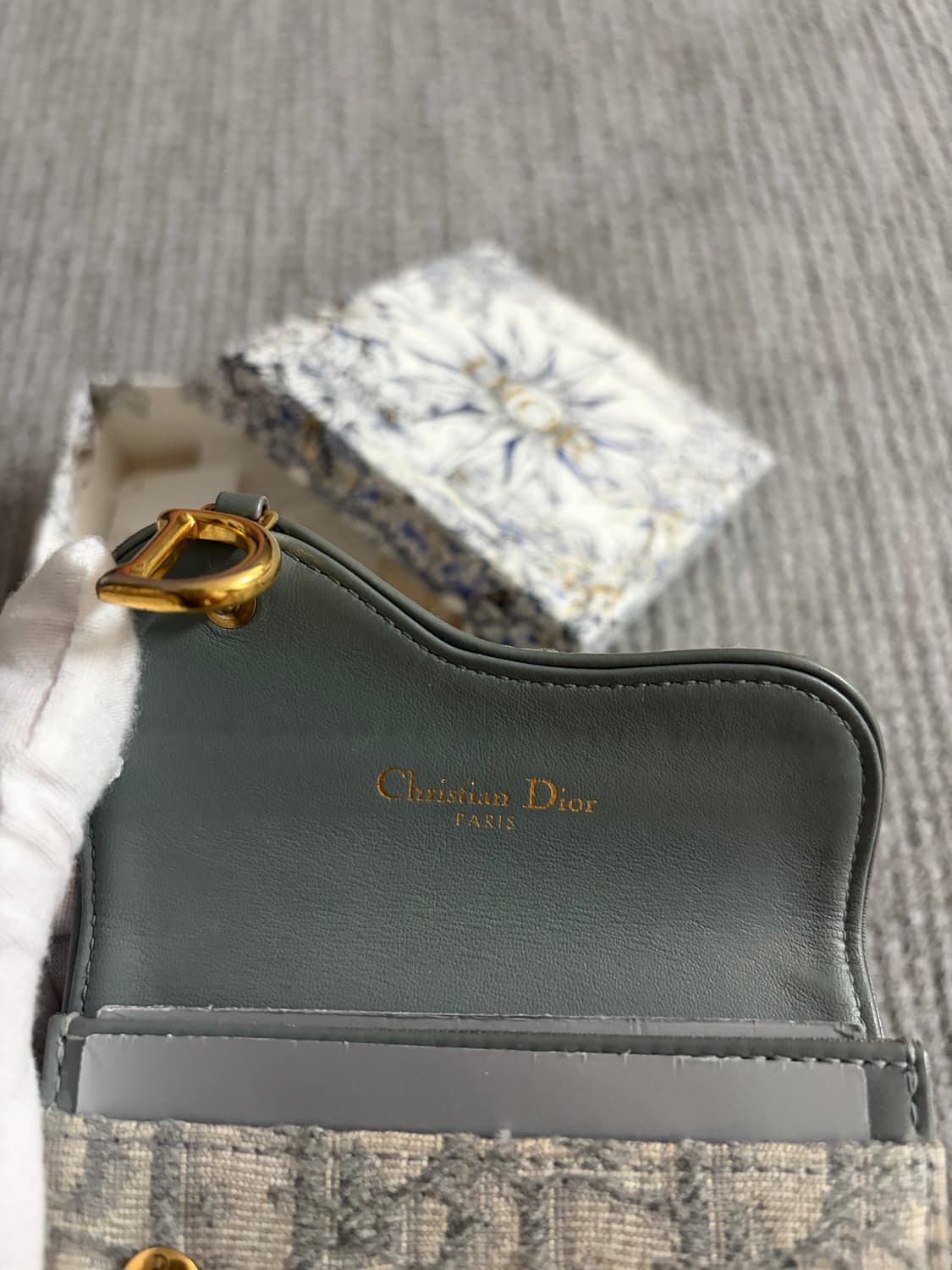 디올 오블리크 새들 카드지갑 상품이미지5