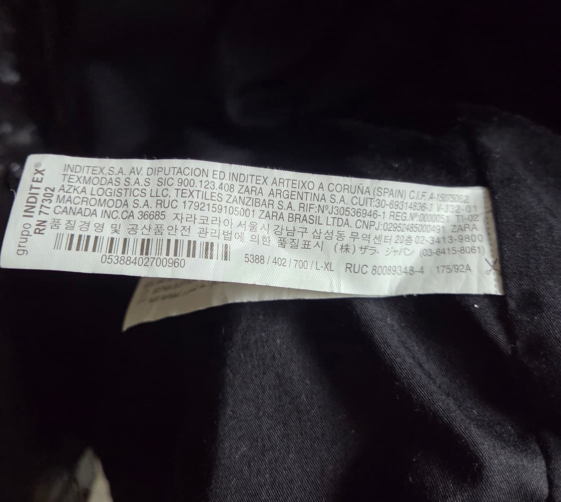 자라 ZARA 버팔로 가죽 레더 자켓 브라운 L~XL 상품이미지6