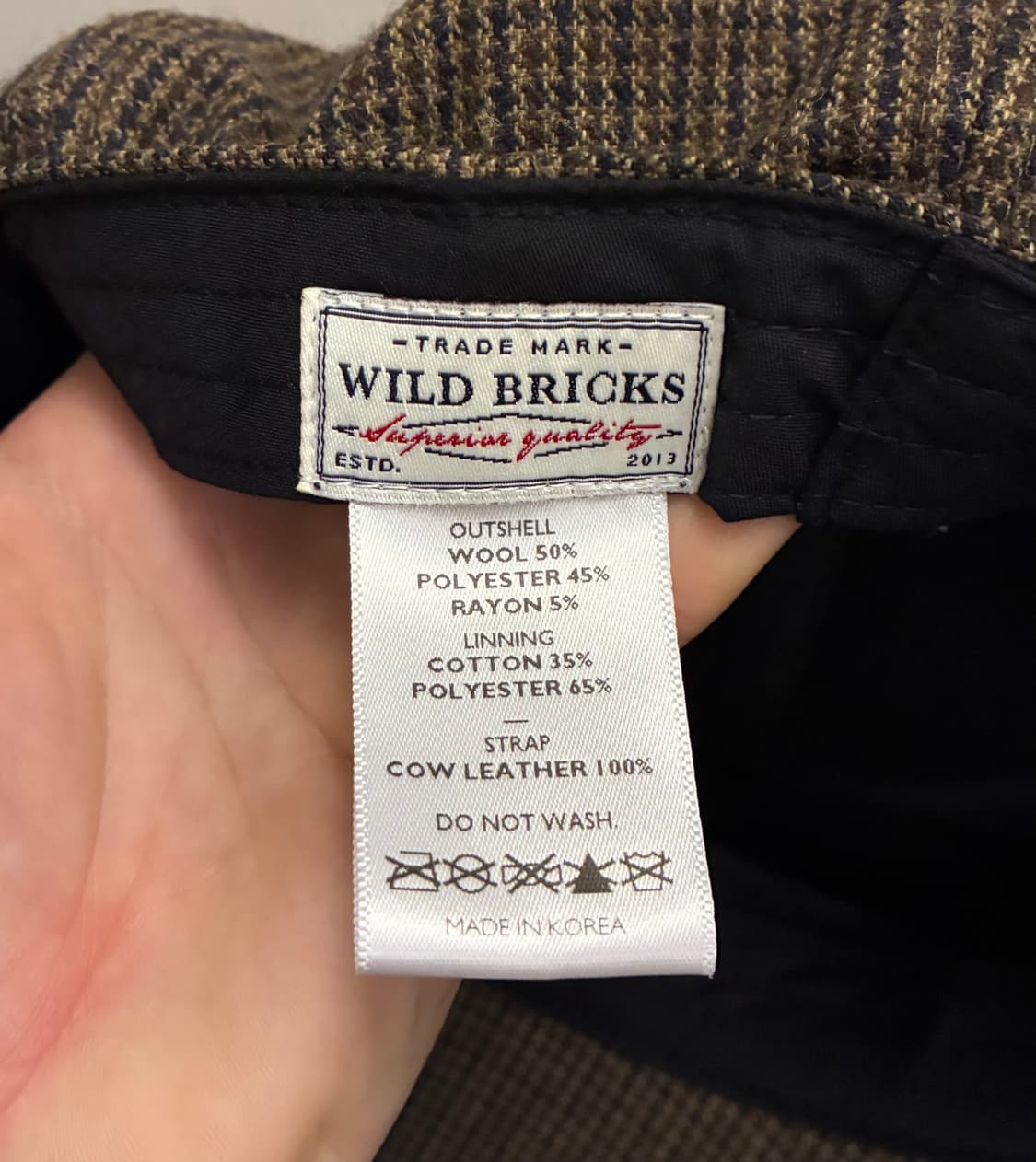 (F)와일드브릭스 하운드투스 체크 뉴스보이캡 헌팅캡 브라운 상품이미지8