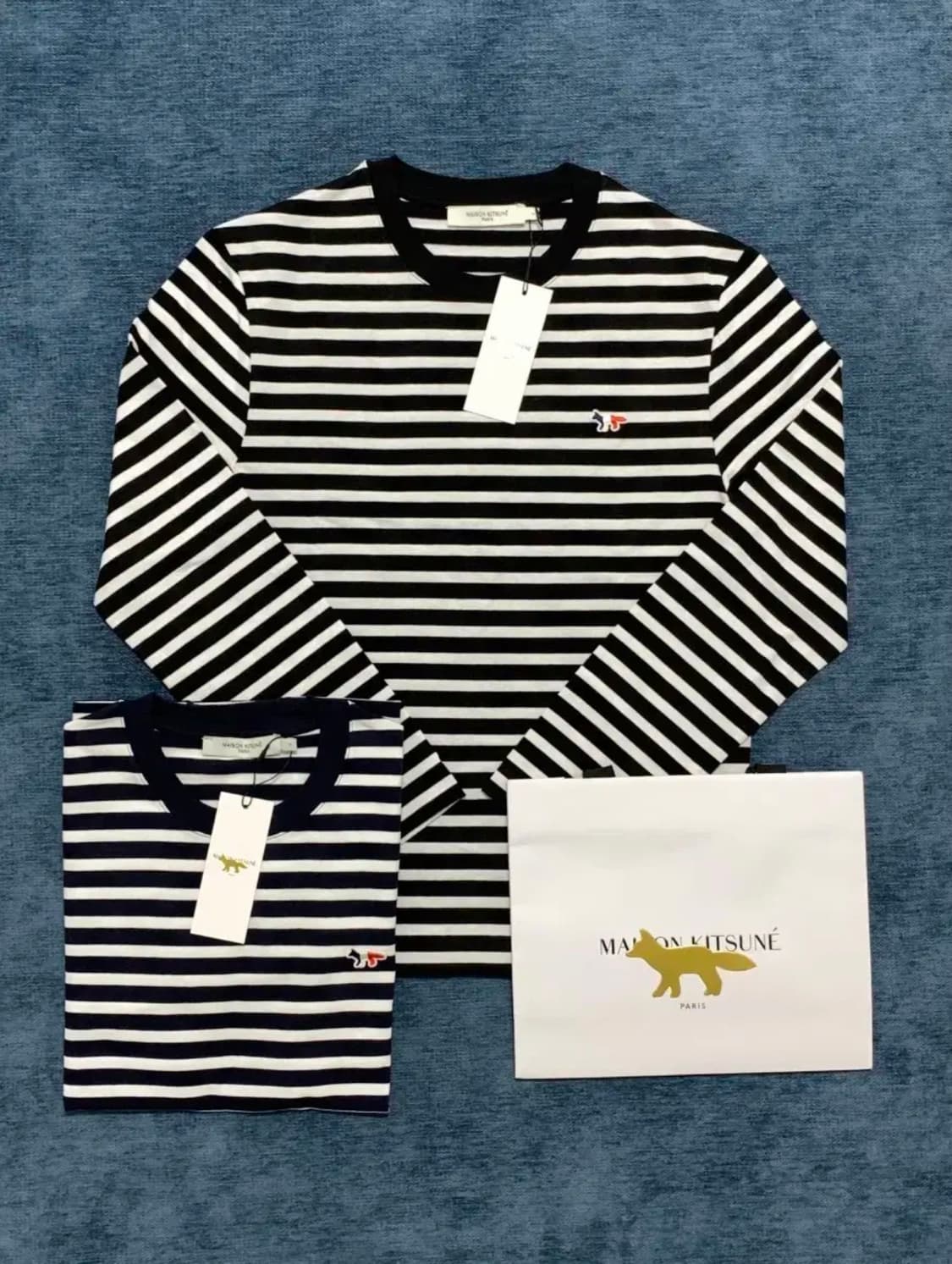 [오늘만이가격] 정품 메종키츠네 스트라이프 롱슬리브 상품이미지1