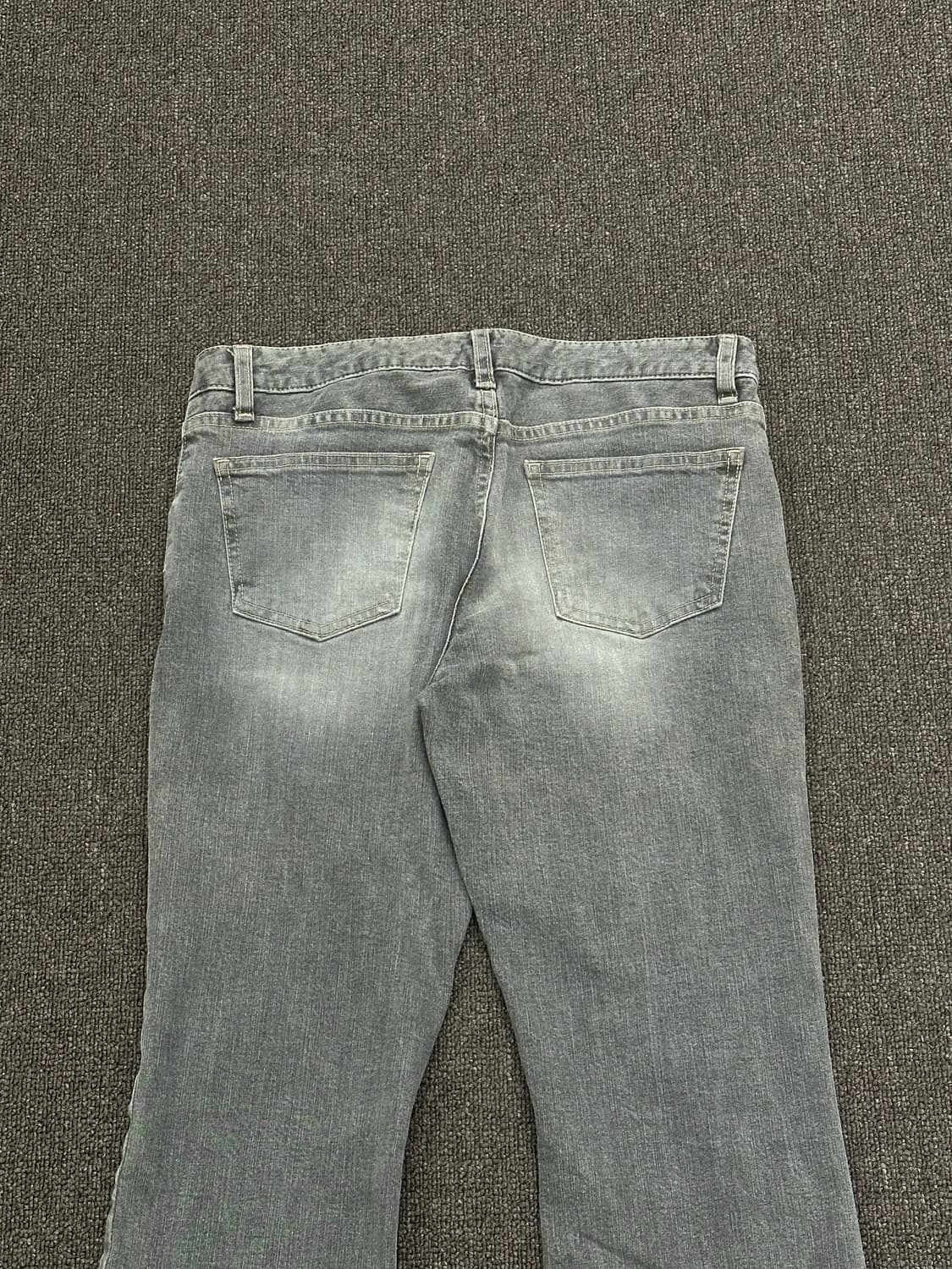 OS)Japanese vintage 여성 그레이 워싱 부츠컷 팬츠 상품이미지8