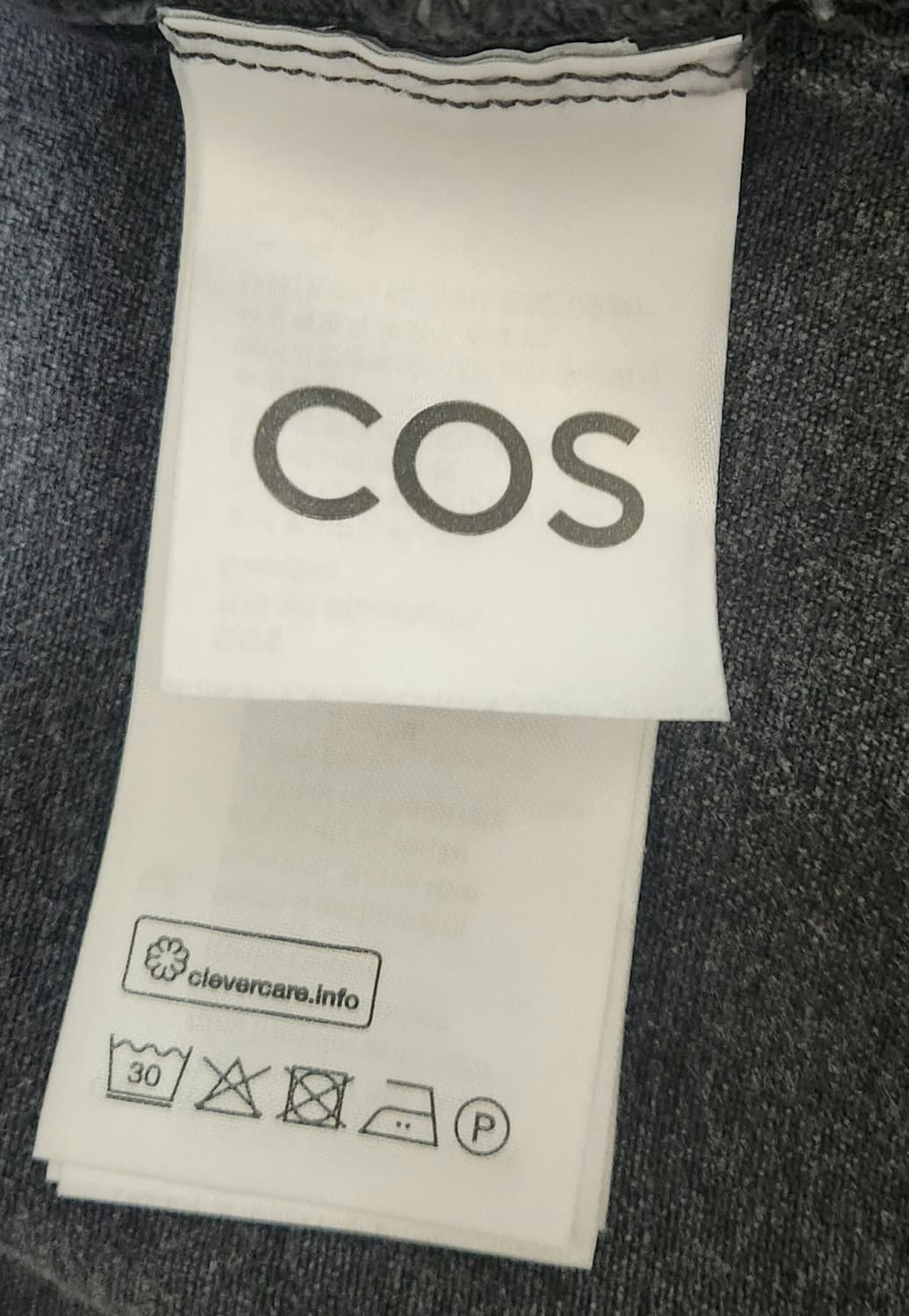 (COS) 코스 블랙 데님 오버핏 집업 자켓(100) 상품이미지6