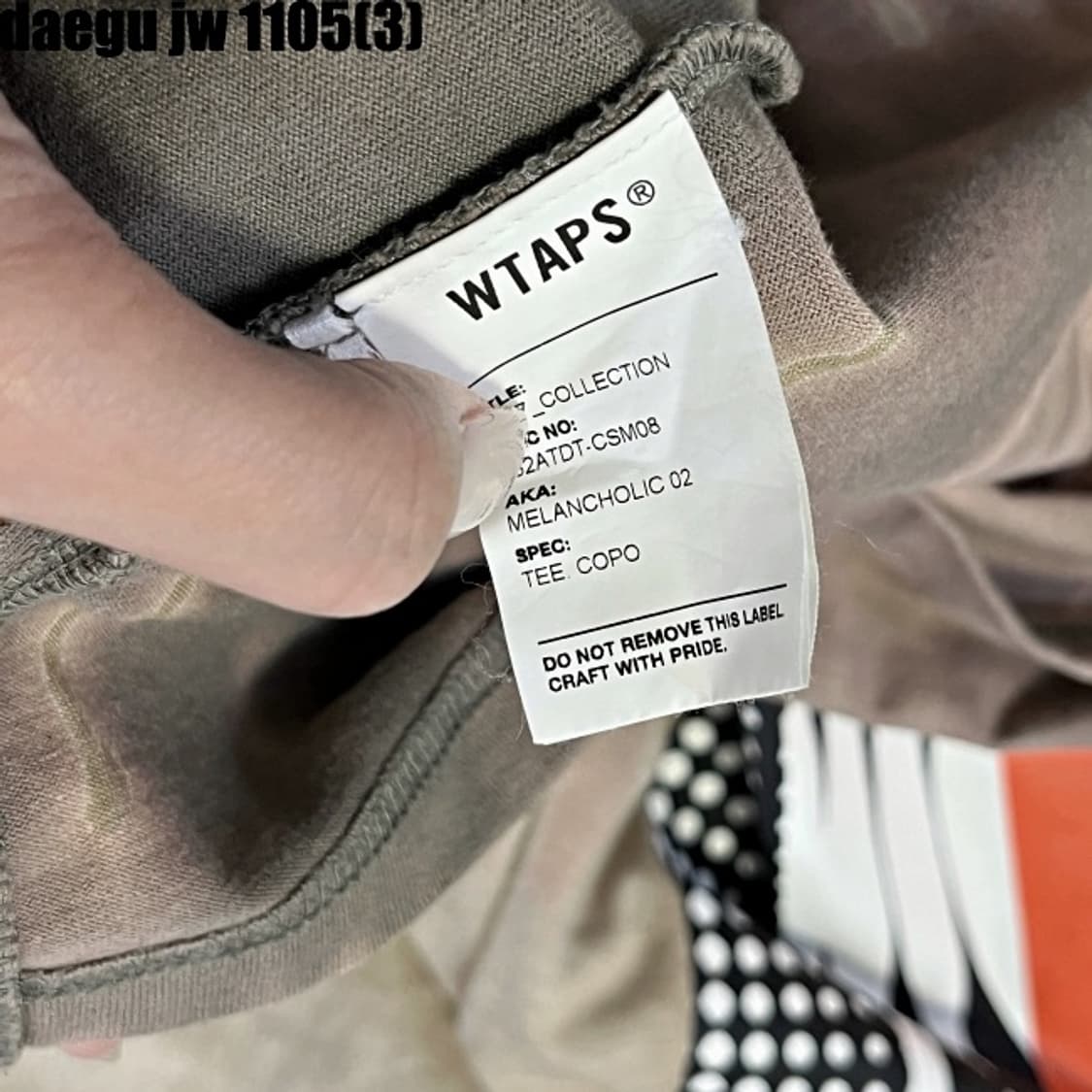 wtaps 타이다이 긴팔티 상품이미지5