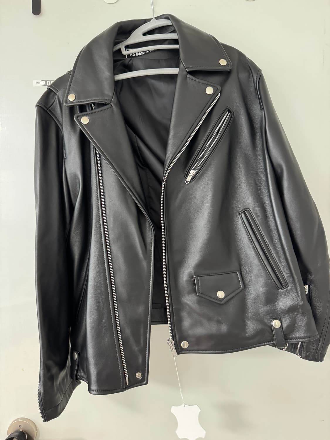 AGINGCCC 더블 라이더 자켓 상품이미지1