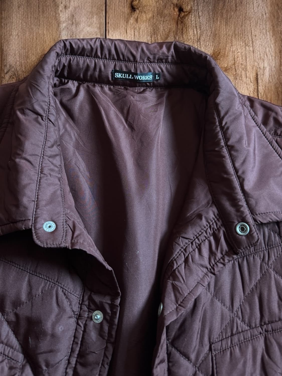 스컬웍스 다이아몬드 퀼팅 웨스턴 셔츠 자켓 상품이미지5