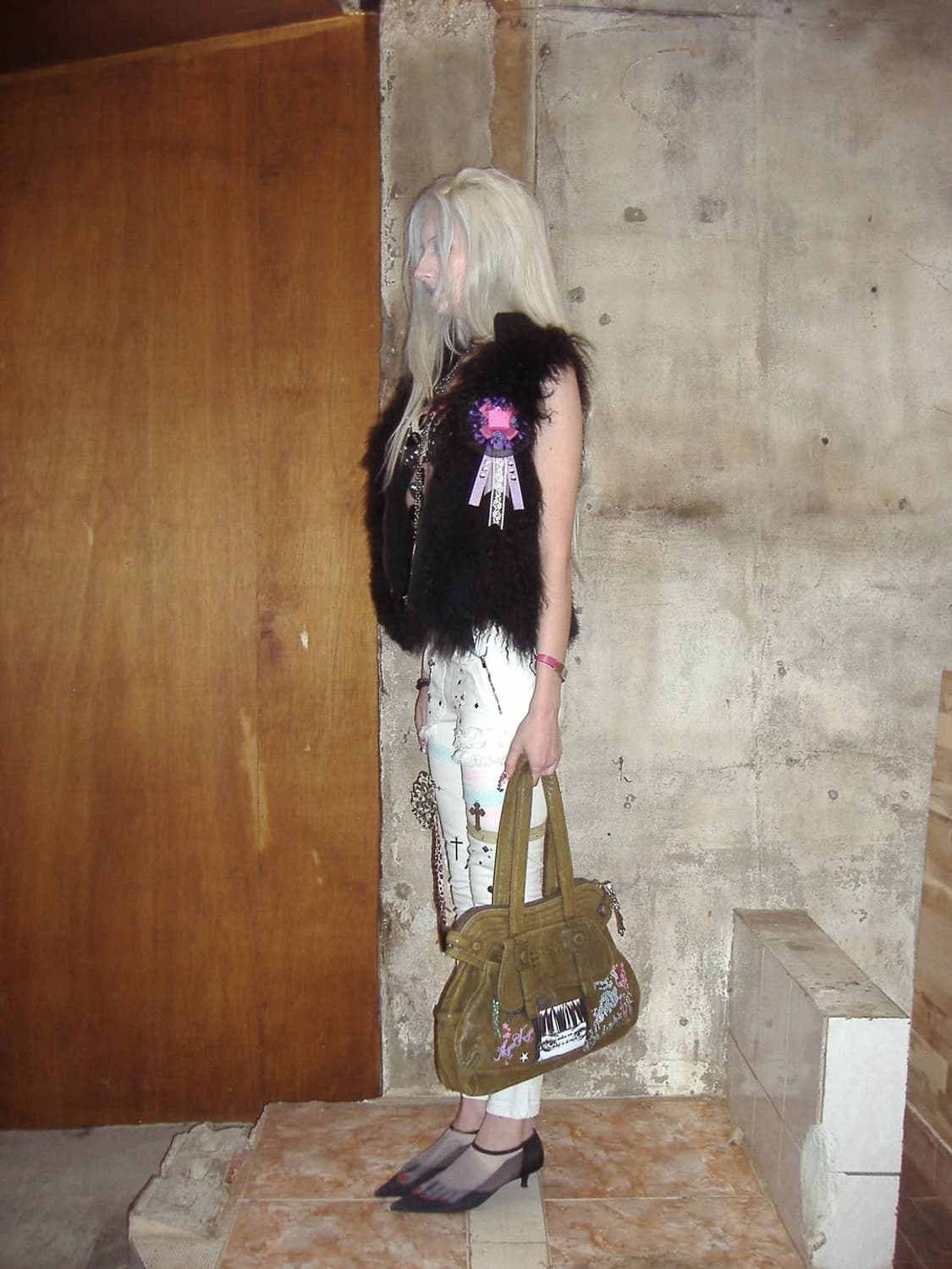 Rosette fur vest 상품이미지5