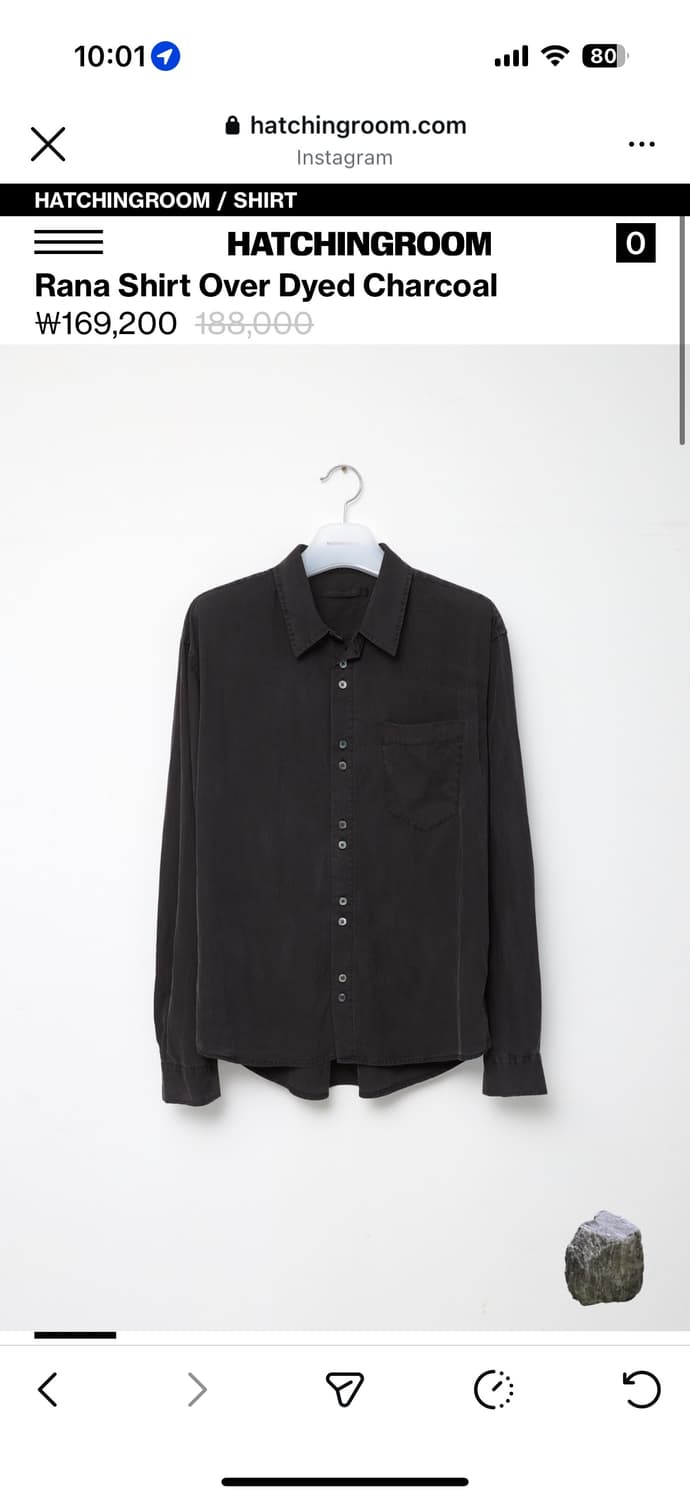 해칭룸 라나 셔츠 차콜 5사이즈 상품이미지1