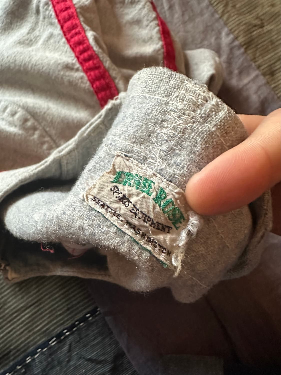 40s USA Vintage Wool BaseBall Shirt 상품이미지8