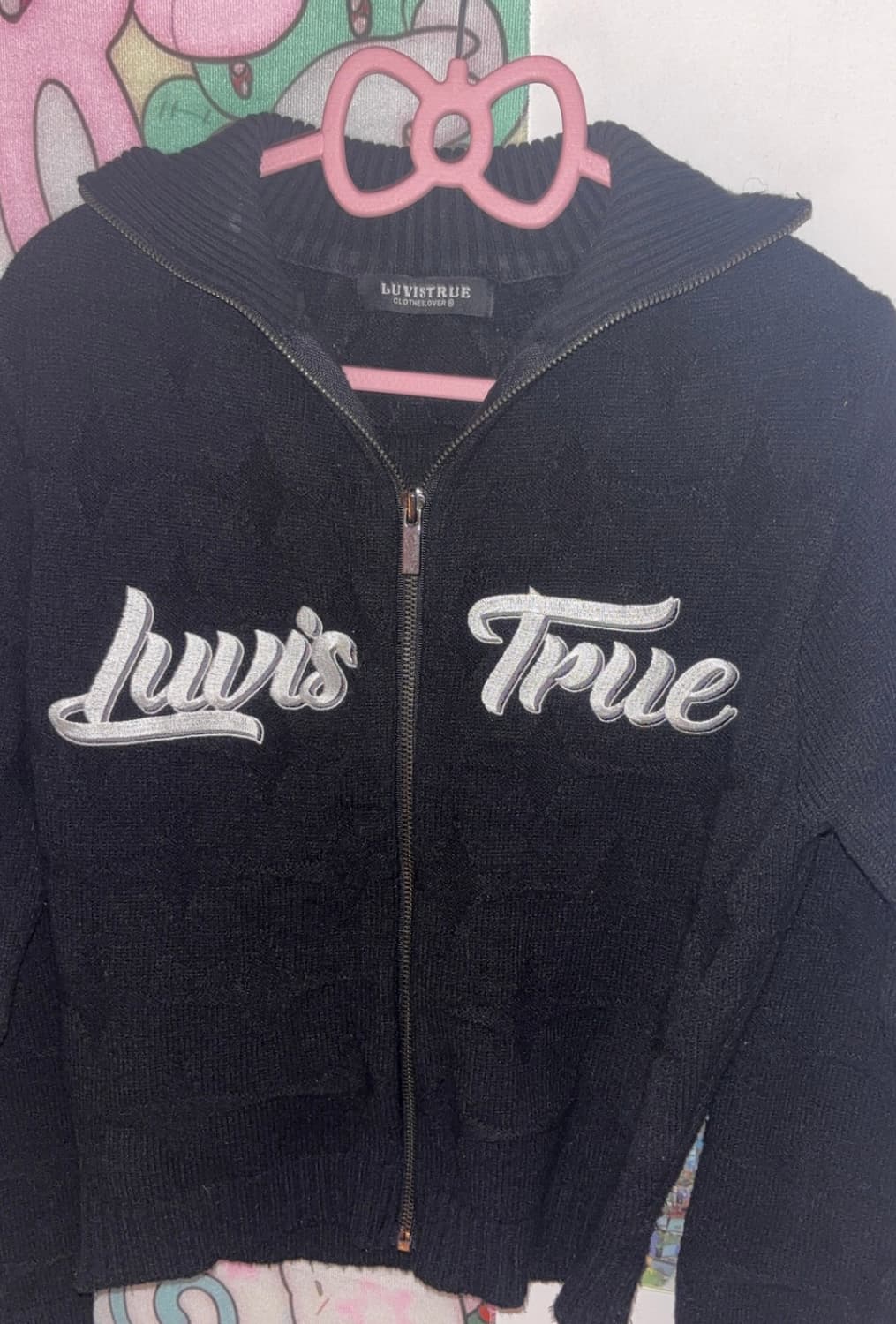 러브이즈트루 DN STAR KNIT ZIP UP 니트집업 상품이미지3