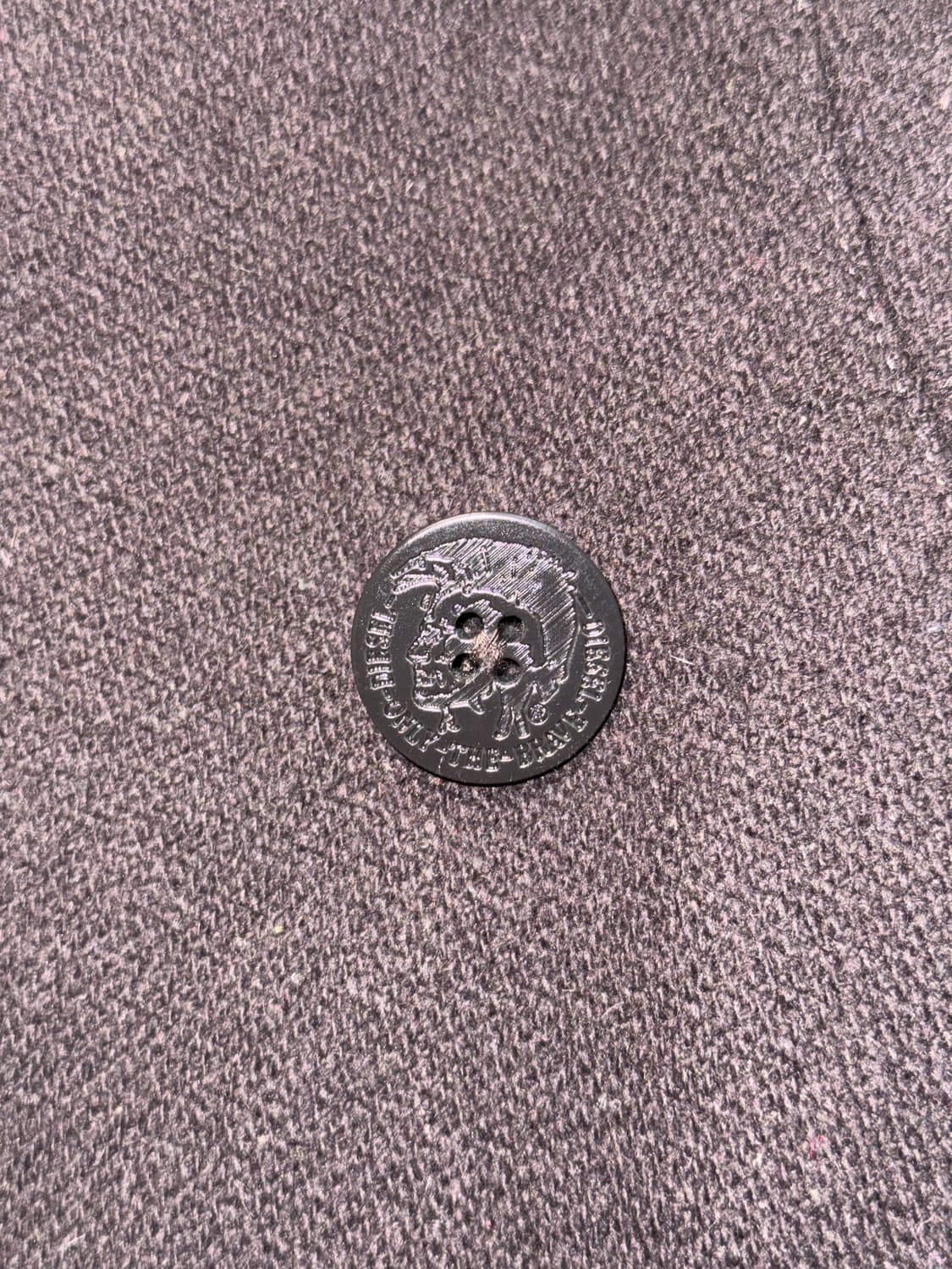 DIESEL dark brown wool pea coat  상품이미지5