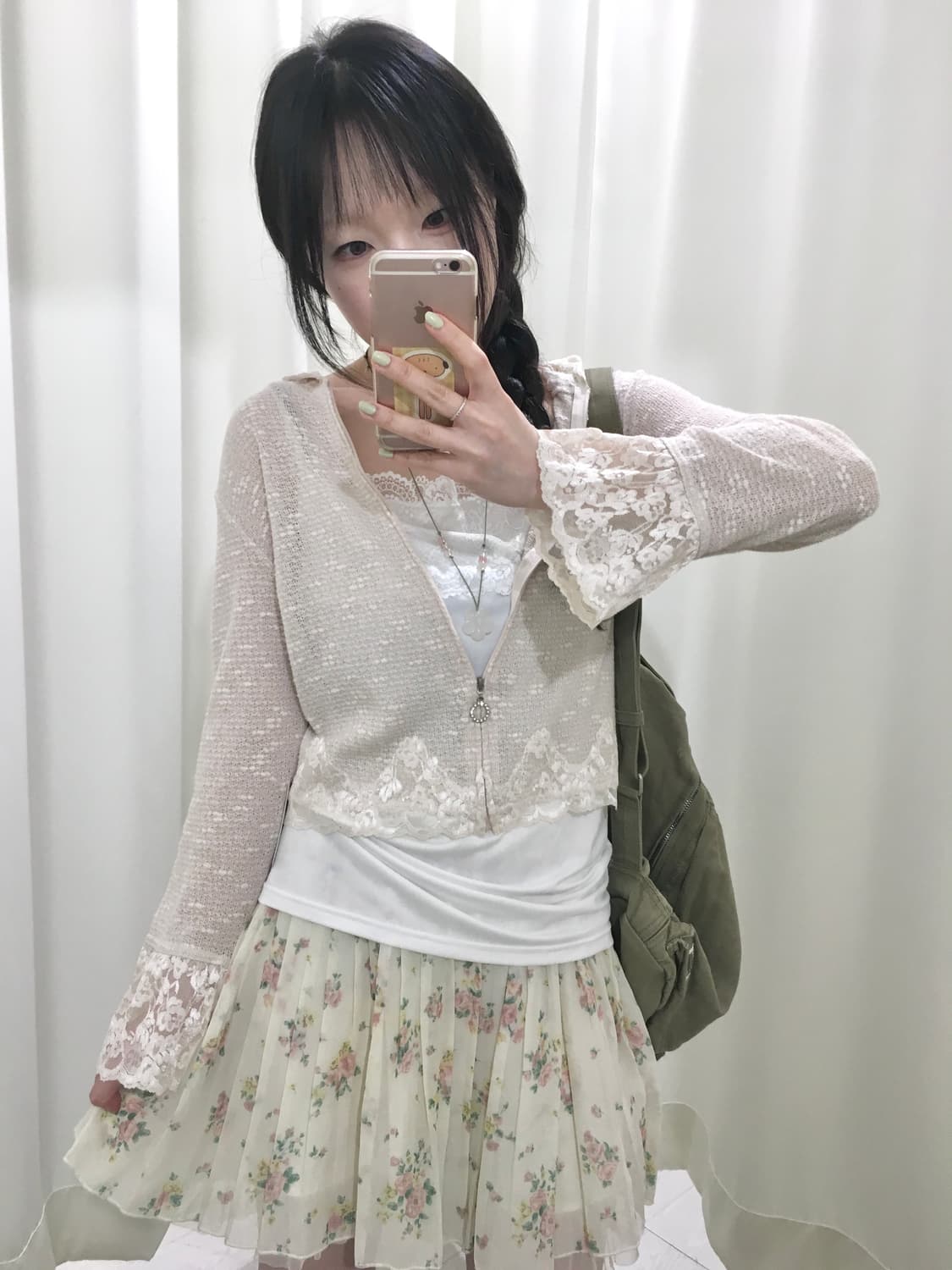 Lace Hood Crochet Cardigan 상품이미지4