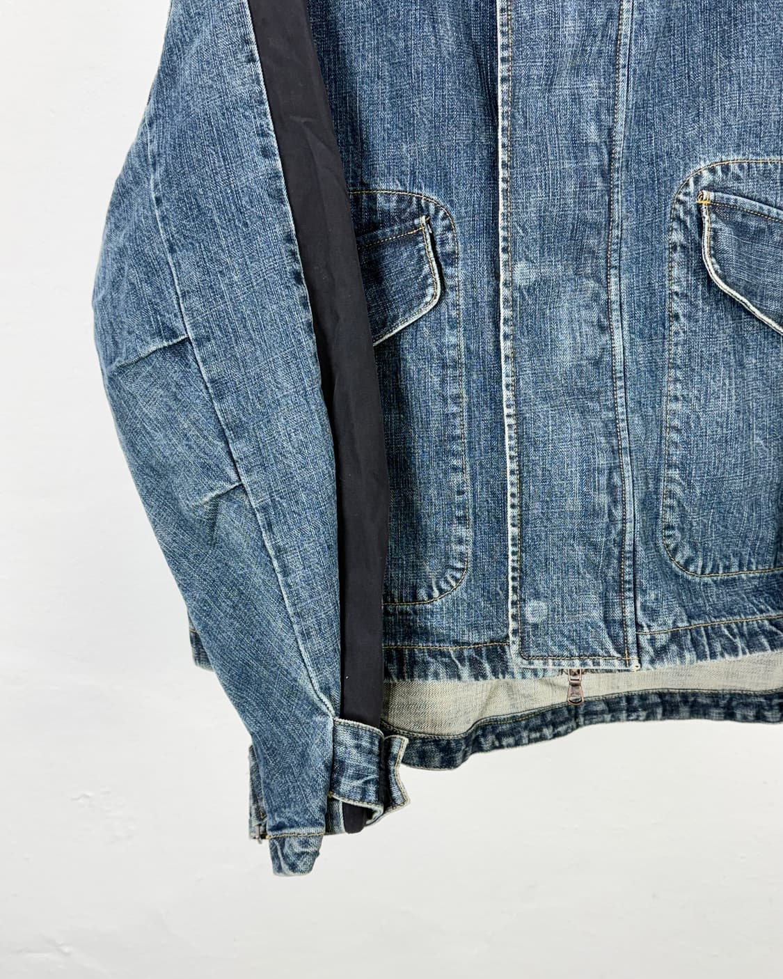 도미넌스 스트라반 프론트 하이넥 케블러 인디고 데님 자켓 상품이미지5