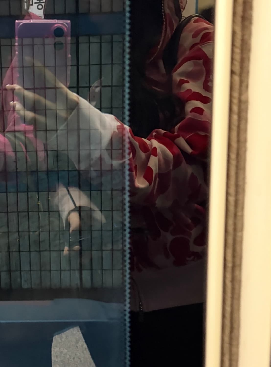 베이프 샤크후드 핑크 S 상품이미지2