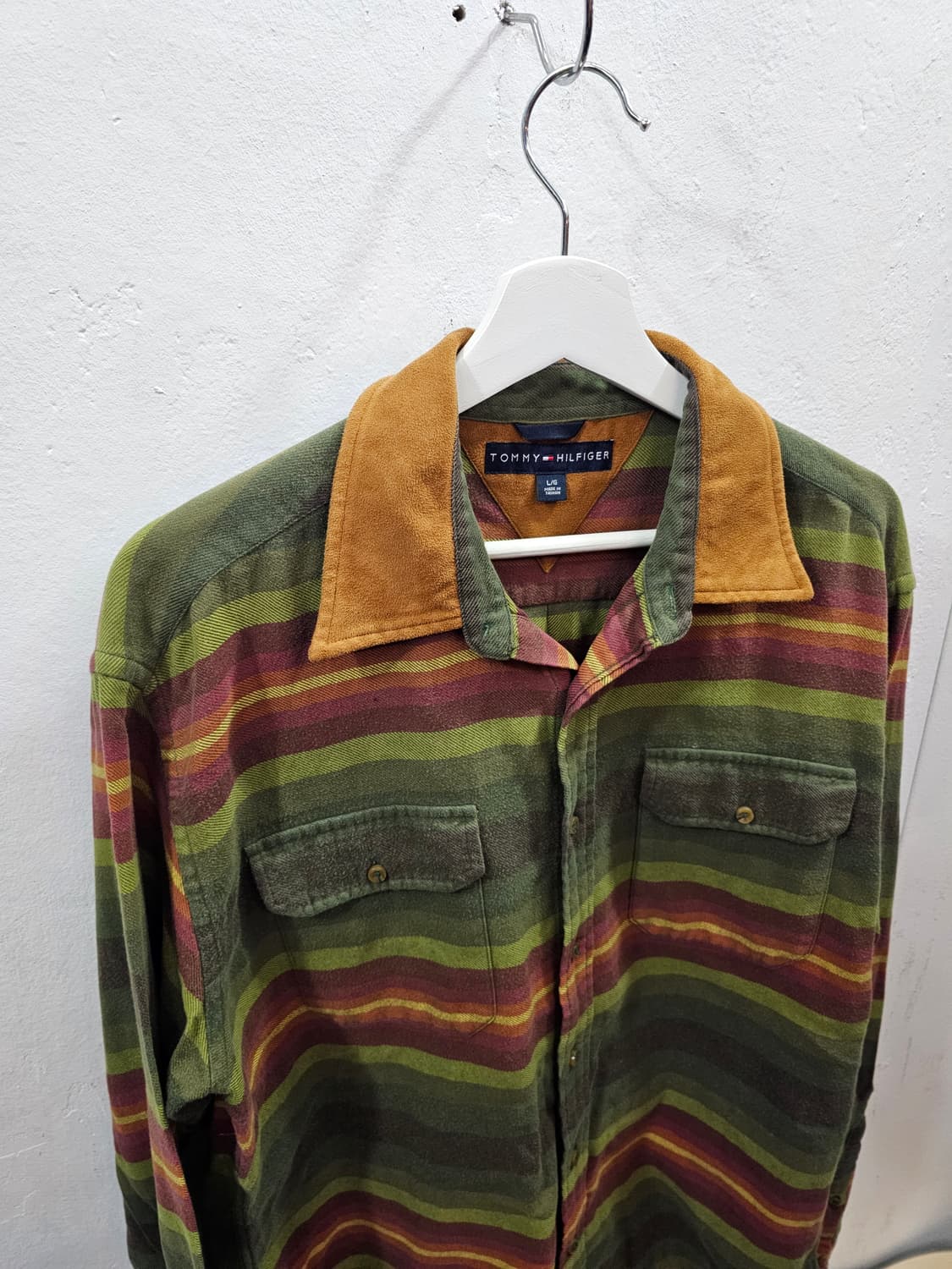 타미힐피거 배색 셔츠 상품이미지2