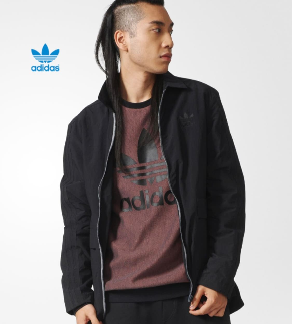 아디다스 유로파 올블랙 코치자켓 상품이미지3