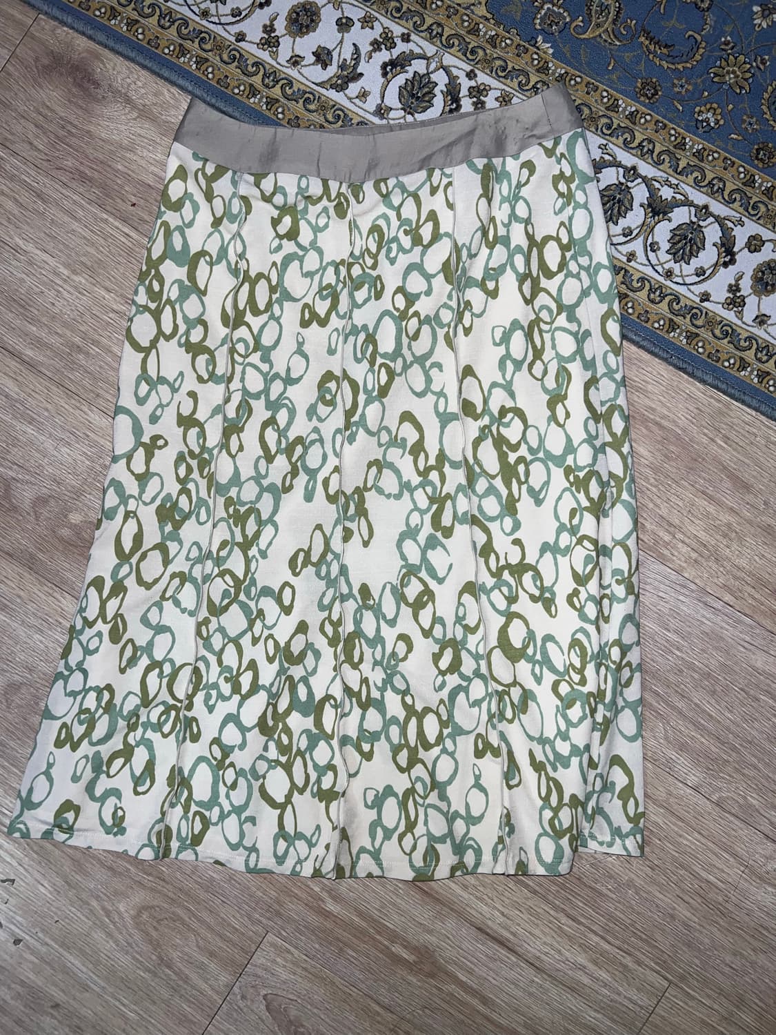 빈티지 패턴 미디스커트 L 상품이미지2