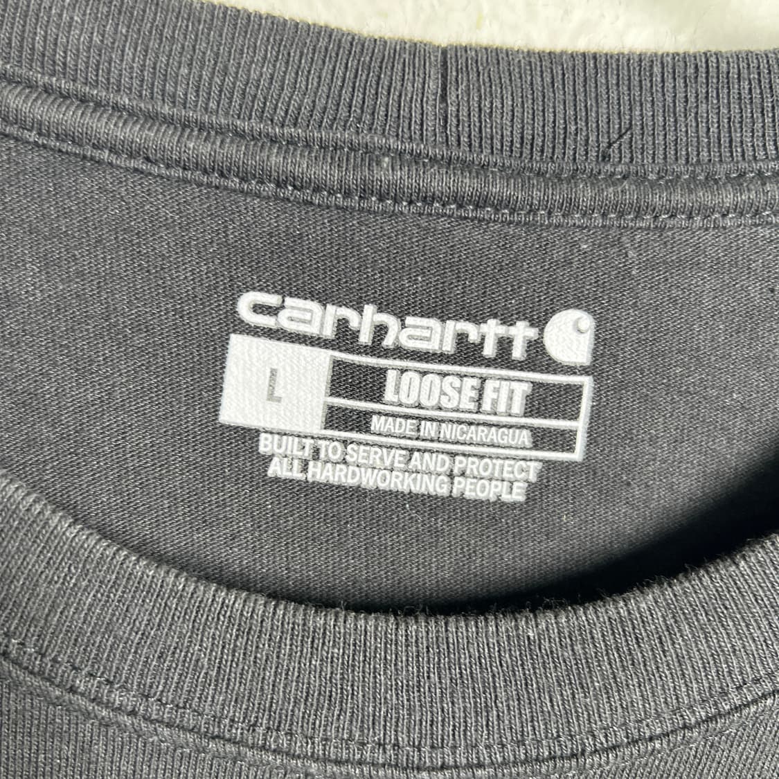 Carhartt 칼하트 블랙 포켓 반팔 티셔츠 L 상품이미지3