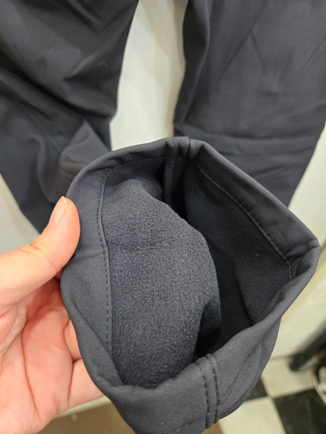 34사이즈,새상품)) Mountain 남성 기모 바지! 다크 그레이 색상 상품이미지5