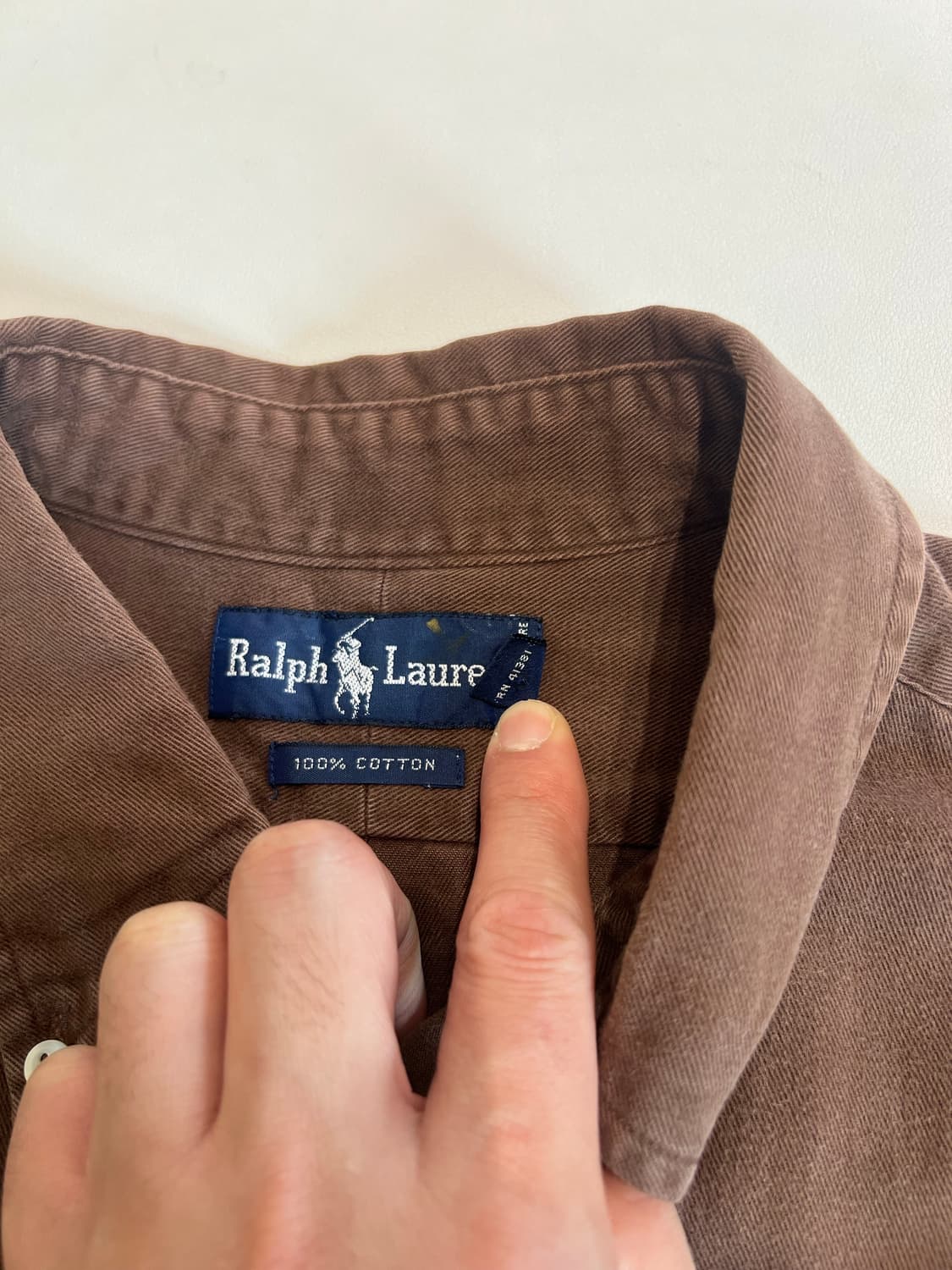 폴로랄프로렌 브라운 코튼 셔츠 상품이미지3