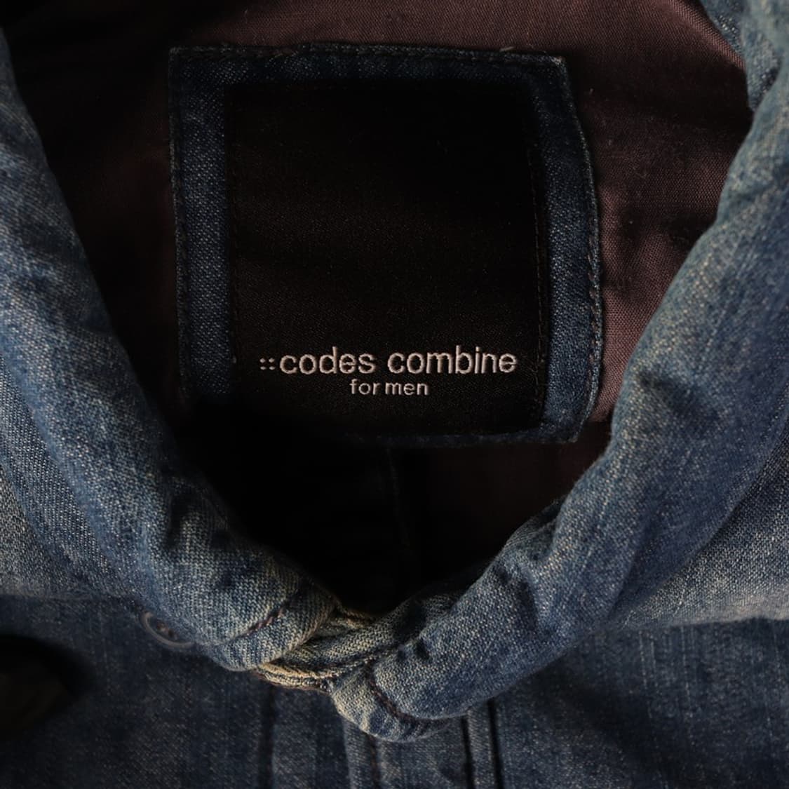 코데즈컴바인 포맨 워싱 데님 누빔 셔츠 M 상품이미지6