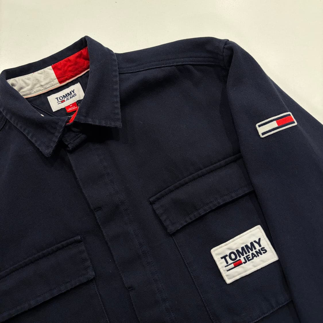 [M] 타미힐피거 진스 네이비 셔츠 자켓 B821 상품이미지3