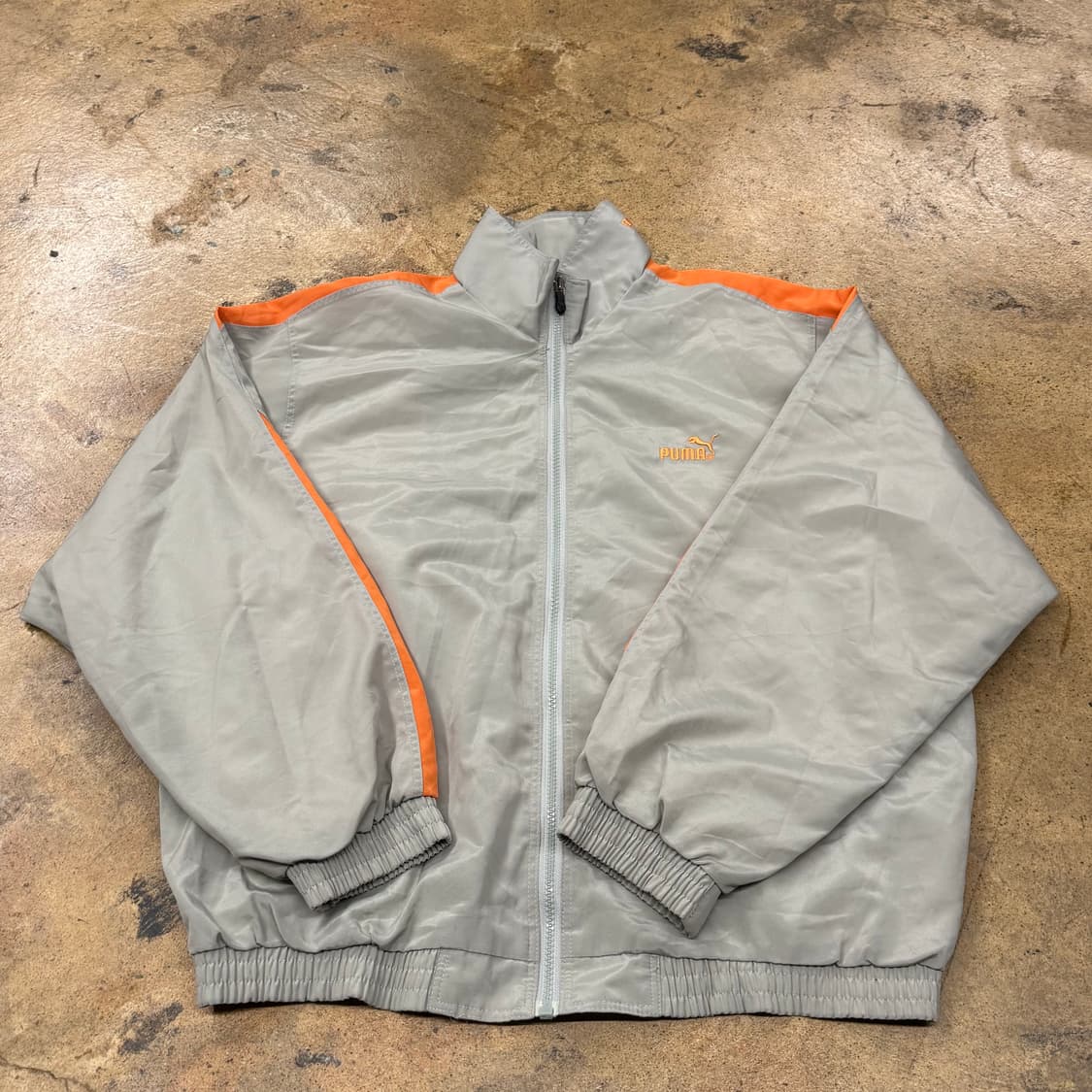 [정품/100] 푸마 바람막이 회색 오렌지 b18 상품이미지2