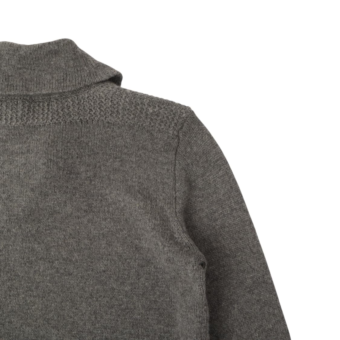 폴로 랄프로렌 그레이 울 쿼터집 숄카라 니트 상품이미지6