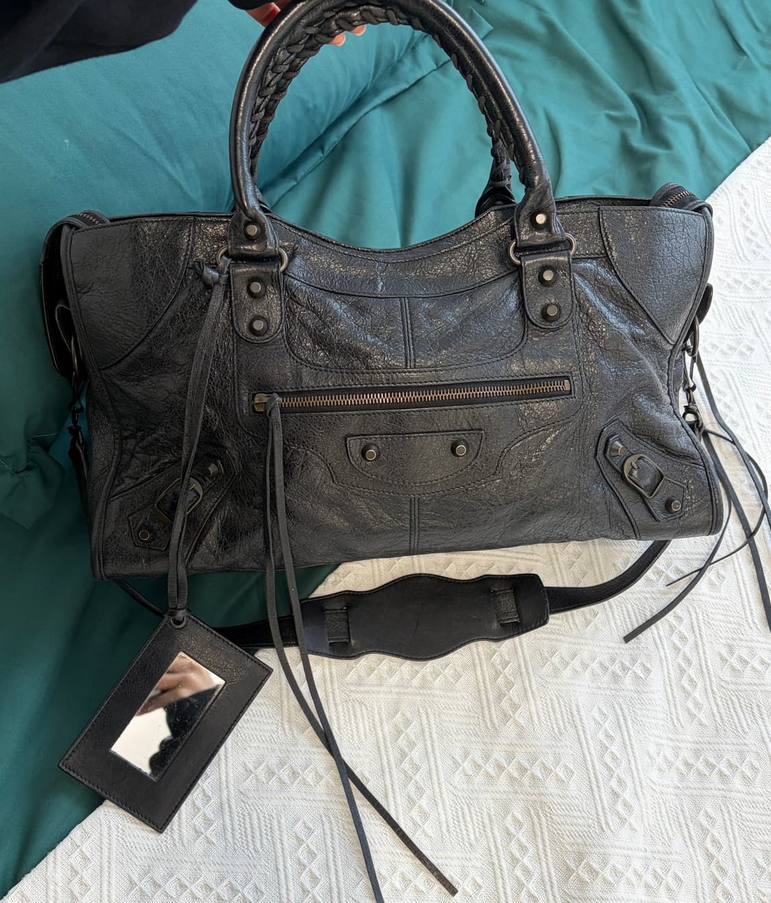 [A+ 정품] 발렌시아가 시티 모터백 파트타임 블랙 상품이미지3