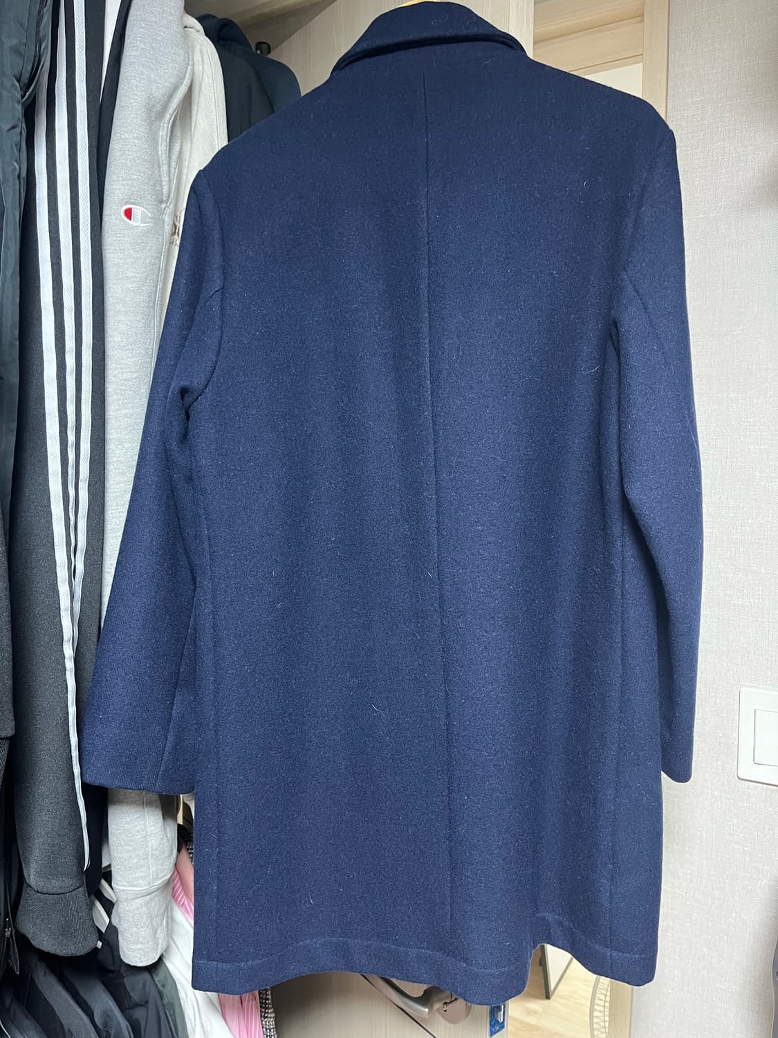 아메리칸어패럴 네이비 싱글 코트 판매 상품이미지3