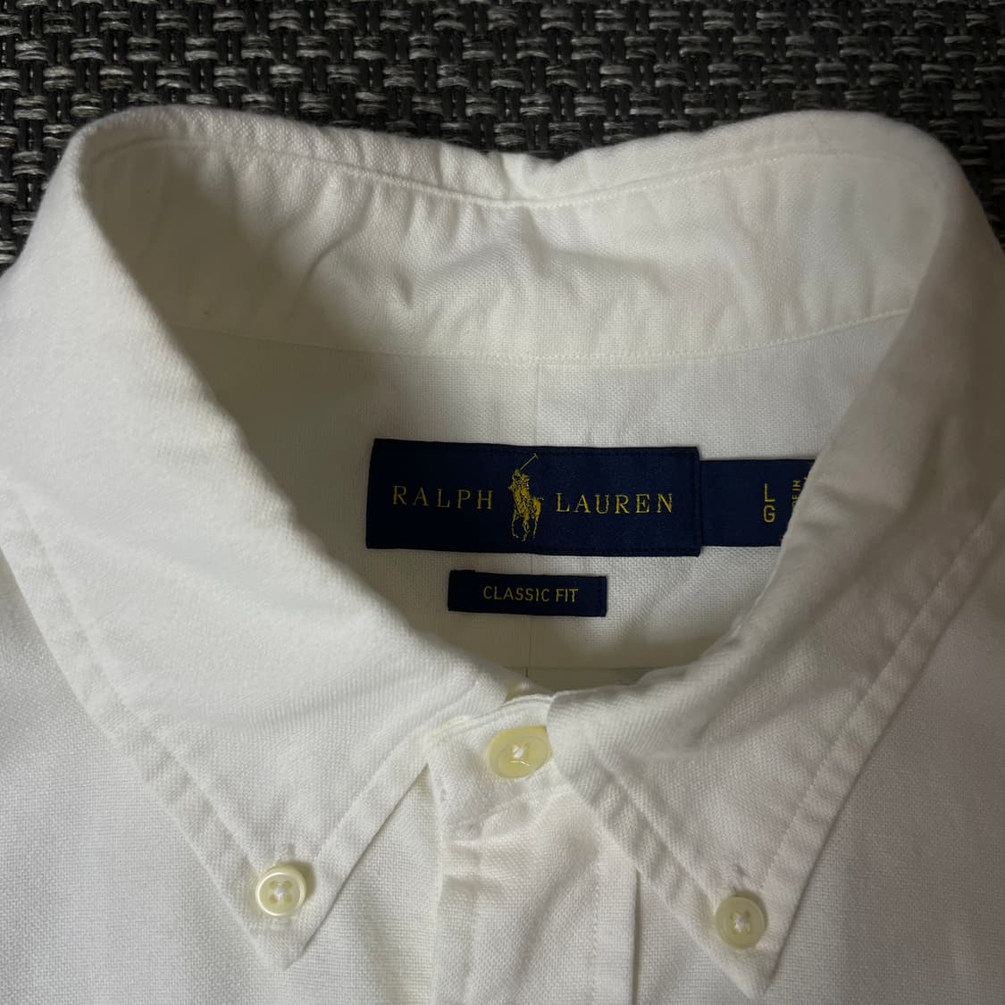 폴로랄프로렌 화이트 옥스포드 클래식핏 L 상품이미지4