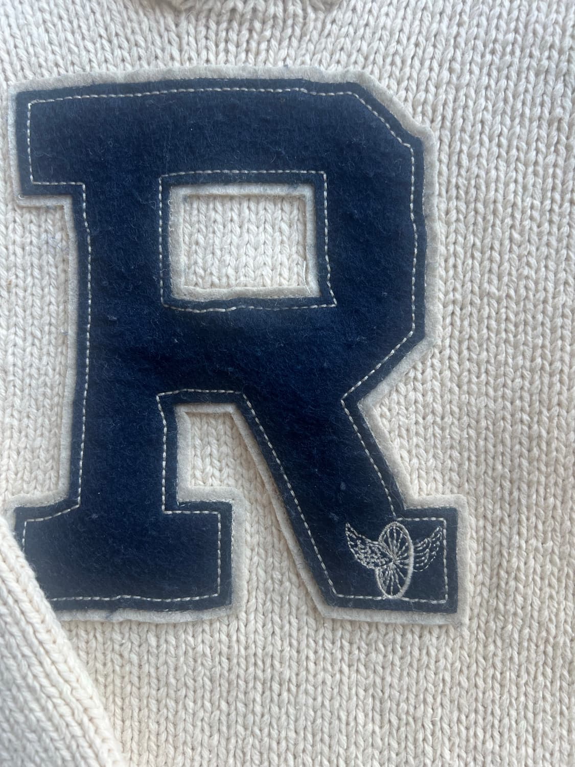 폴로 랄프로렌(럭비)R 로고 숄카라 니트 상품이미지6