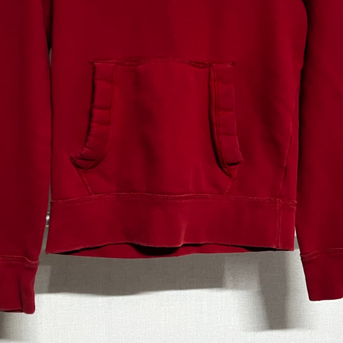 아베크롬비 레드 후드티 M 상품이미지5