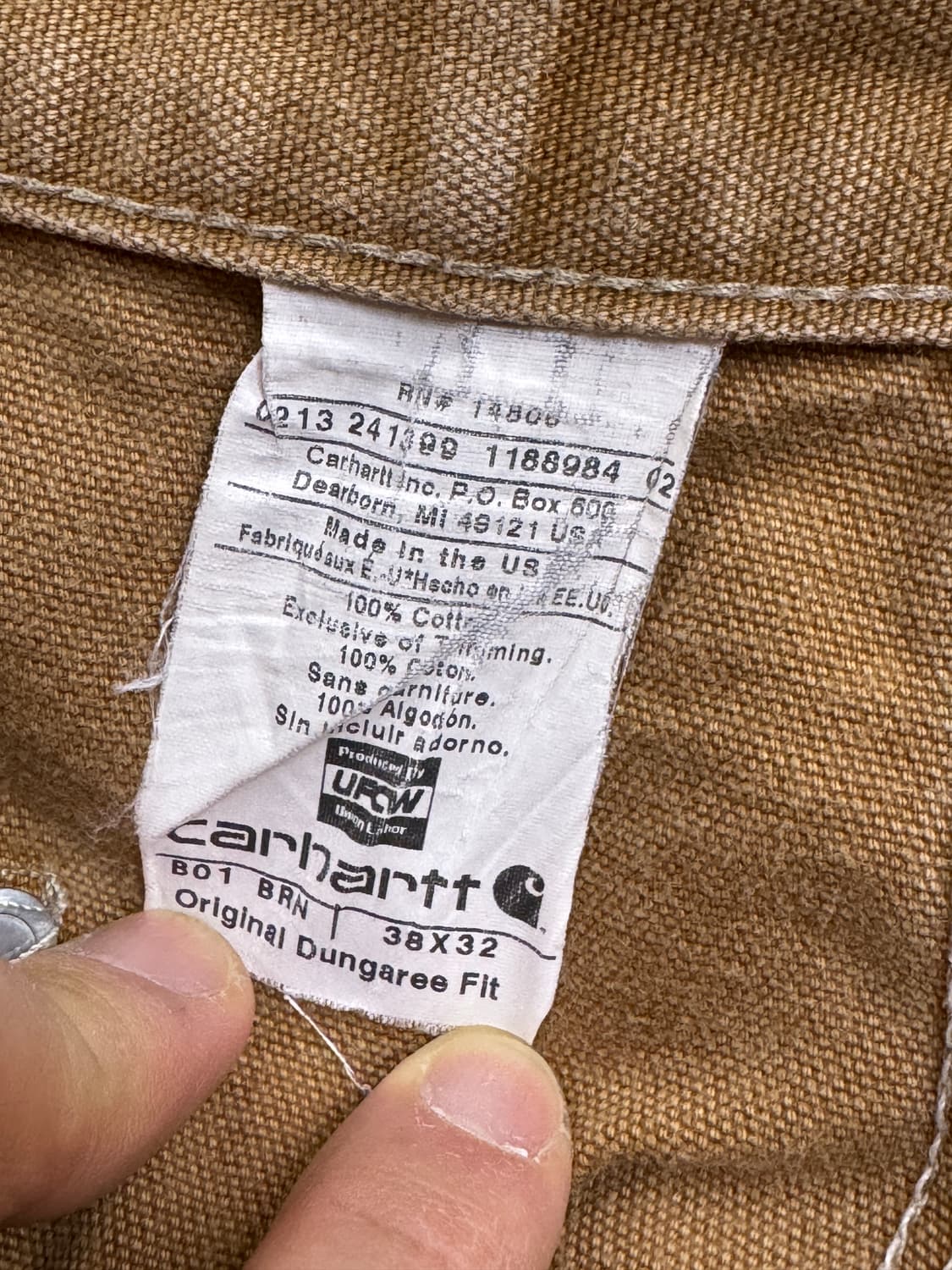 칼하트 더블니 b01 brn 상품이미지8