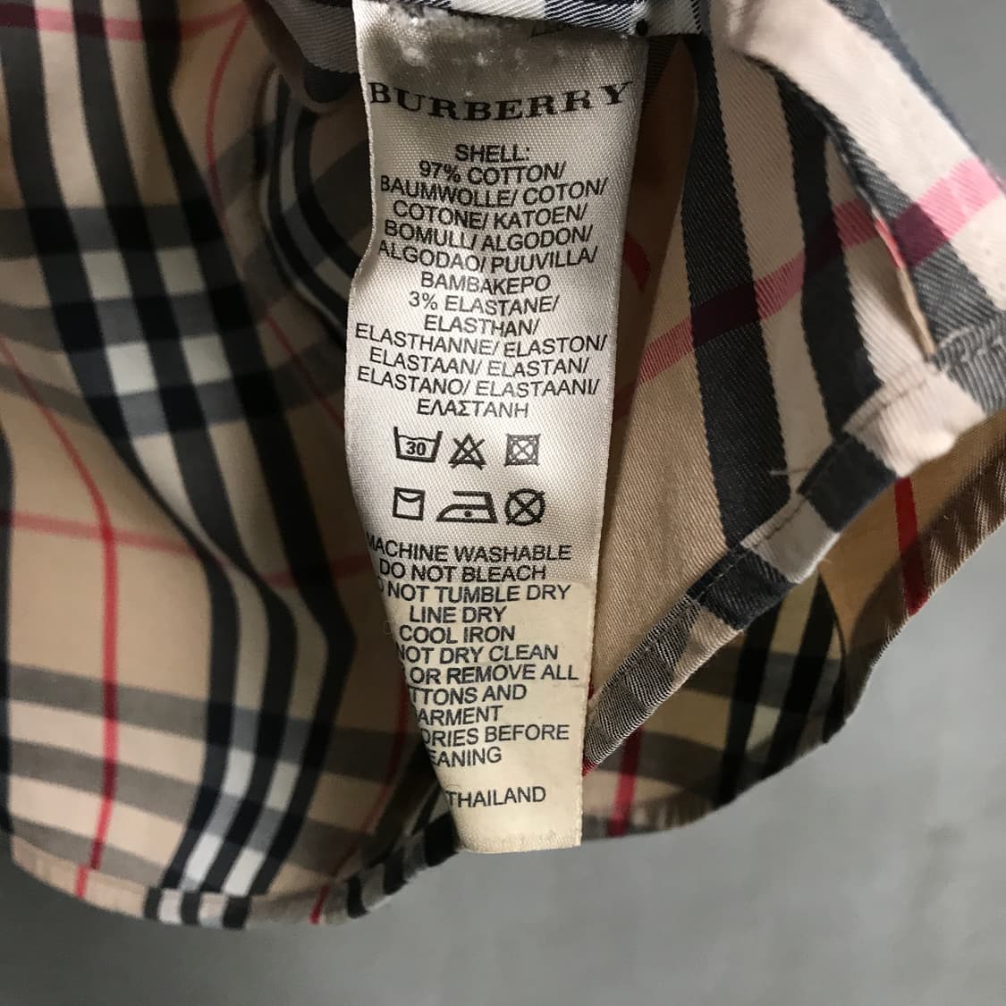 버버리 브릿 반팔 셔츠 S 상품이미지5
