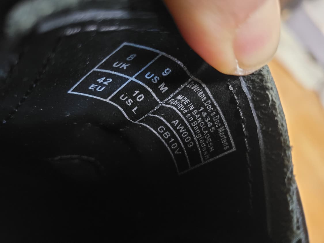 닥터마틴 1461  모노 270  UK8 상품이미지8