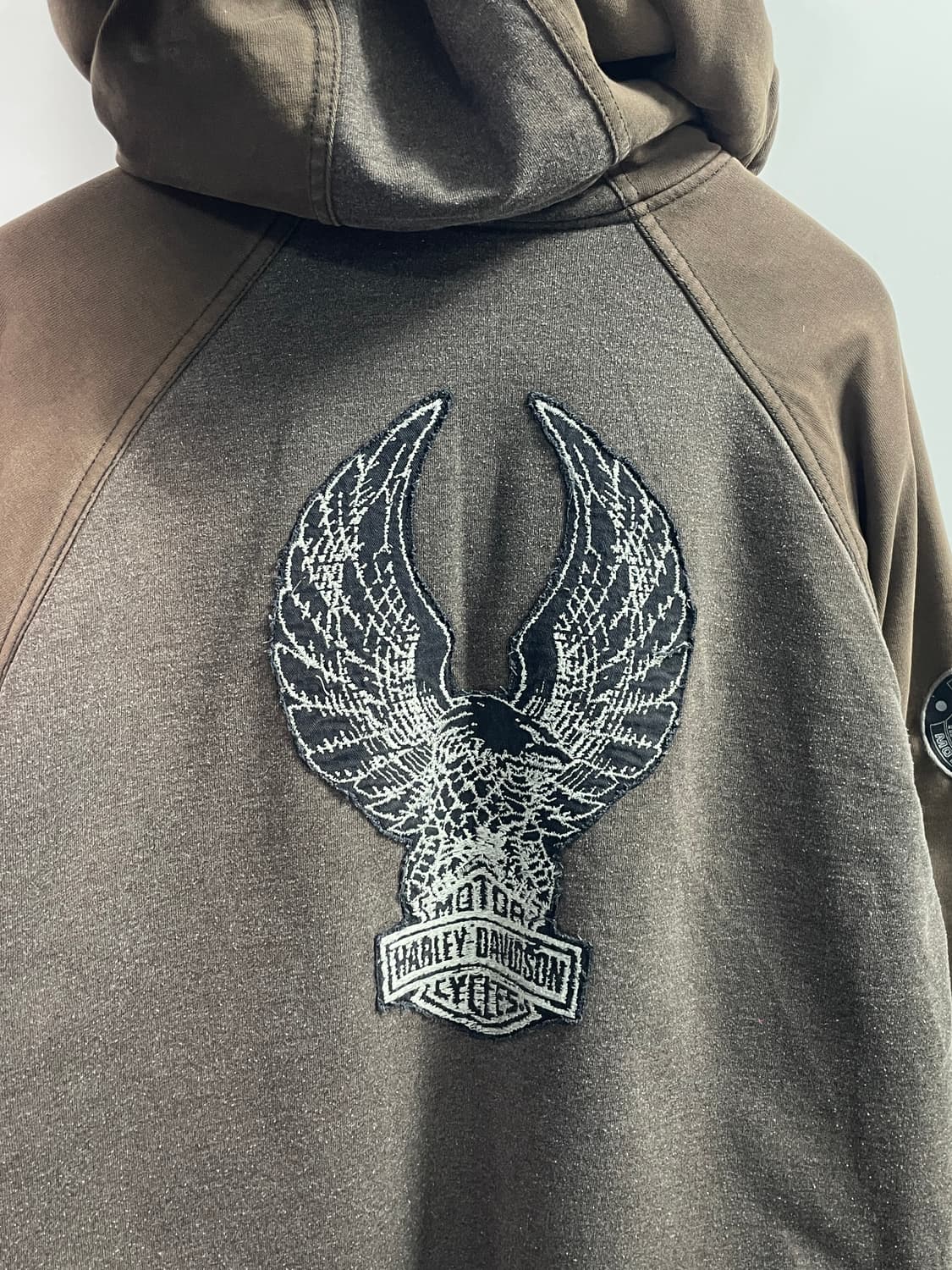 할리데이비슨 빅로고 쉐르파 후드집업 (on.135) 상품이미지3