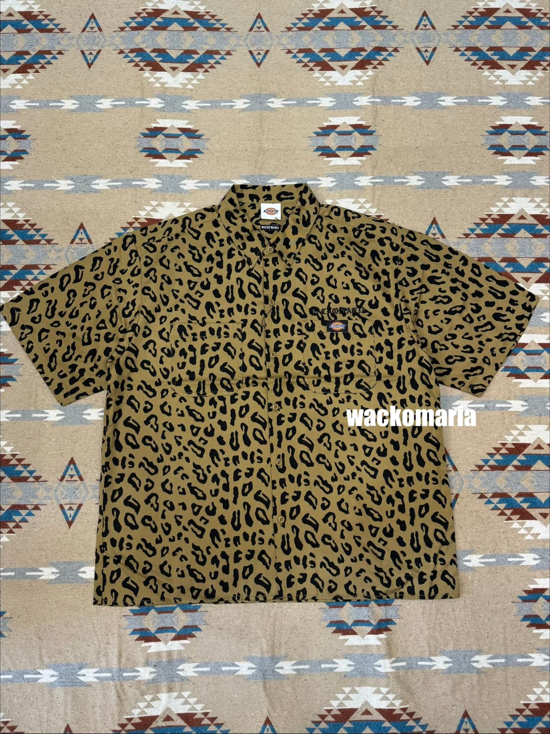 [M][100] 와코마리아 x 디키즈 워크 셔츠 레오파드 (Type-2) 상품이미지2